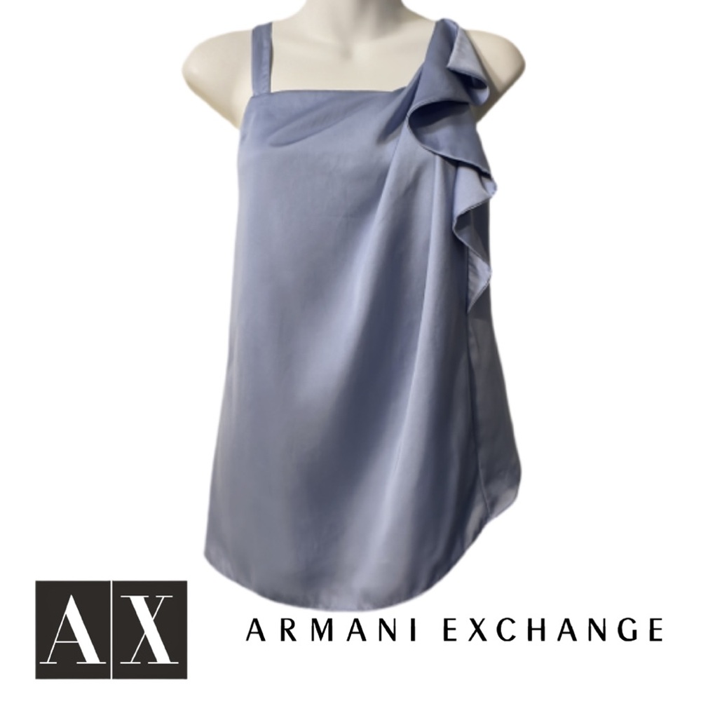ARMANI EXCHANGE | NWT Lavender Purple Sleeveless Ruffle Tank Top Shirt Camisole